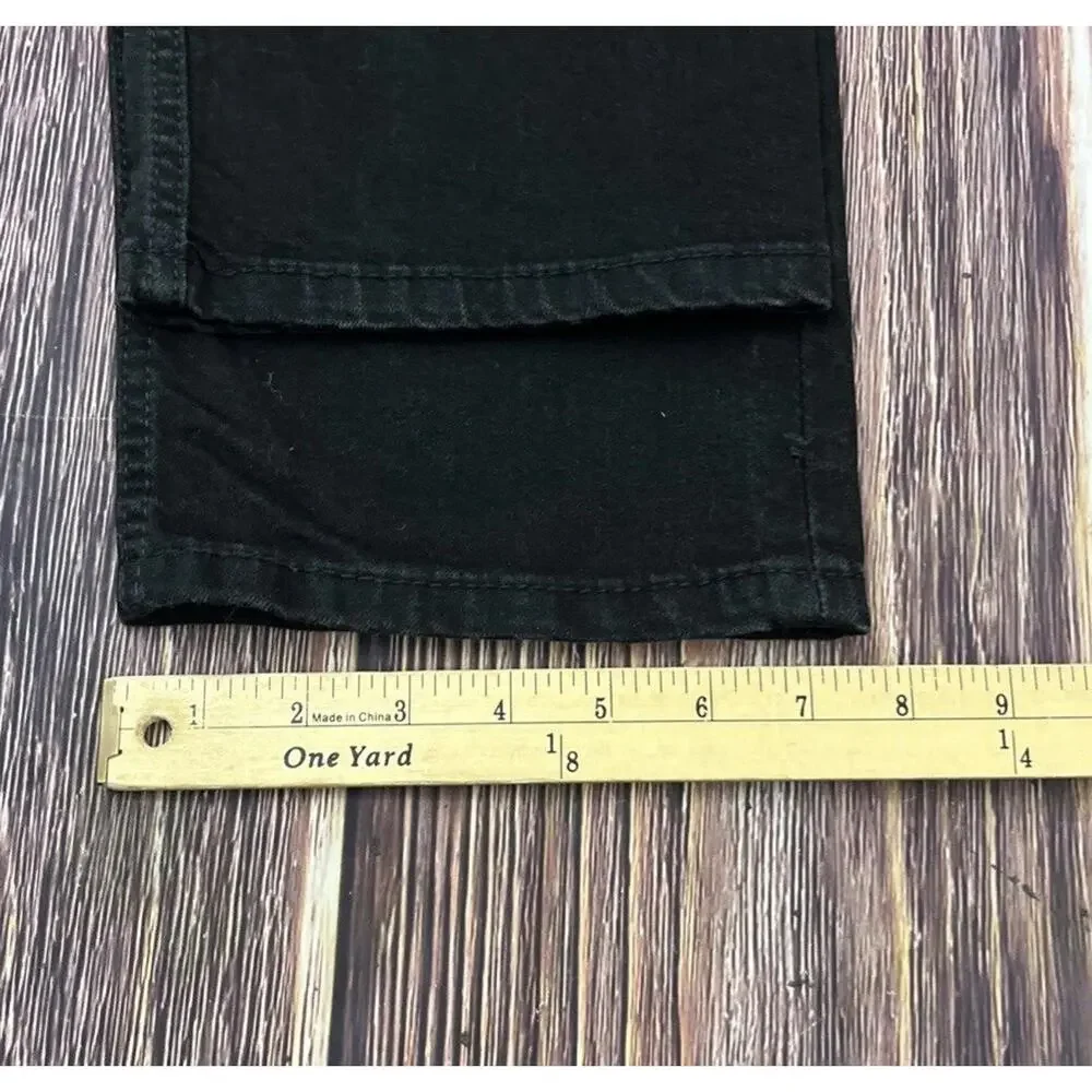 Levis 502 Regular Taper Black Jeans Mens Size 36x32 (Measures 36x31)